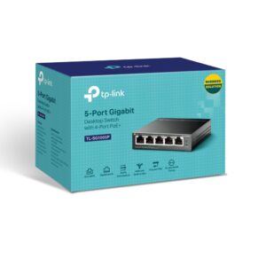 TP-Link 5-Port Gigabit Desktop Switch with 4-Port PoE - Model No: TL-SG1005P