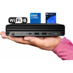 HP Pro Mini 400 G9 Desktop PC, Intel Core i5 14500T, 16GB DDR5 RAM, 512GB SSD, FreeDOS - Model No: 9H6W8ET