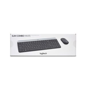 Logitech MK470 Slim Wireless Keyboard and Mouse Combo, Graphite - Model No: 920-009204