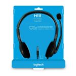 Logitech H111 Stereo Headset, Black (3.5mm) - Model No: 981-000593