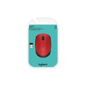 Logitech M171 Wireless Mouse, Red - Model No: 910-004641
