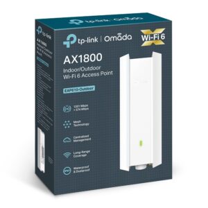 TP-Link AX1800 Indoor/Outdoor Wi-Fi 6 Access Point - Model No: TL-EAP610-OUTDOOR