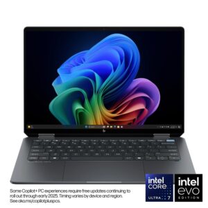 HP OmniBook Ultra Flip 14-fh0013dx, Intel Core Ultra 7 256V, 16GB LPDDR5x RAM, 1TB SSD, Intel Arc Graphics, Windows 11 Home, 14" 3K OLED 120Hz Touch Screen - Model No: A9SR3UA
