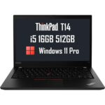 Lenovo ThinkPad T14 Gen 5, Intel Core Ultra 7 155U, 16GB DDR5 RAM, 512GB SSD, No OS, 14" WUXGA, 3 Year Warranty - Model No: 21MLS3NV00
