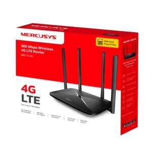 MERCUSYS 300Mbps Wireless N 4G LTE Router - Model No: TL-MB115-4G