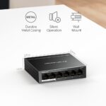 MERCUSYS 6-Port 10/100Mbps Desktop Switch with 4-Port PoE+ - Model No: TL-MS106LP