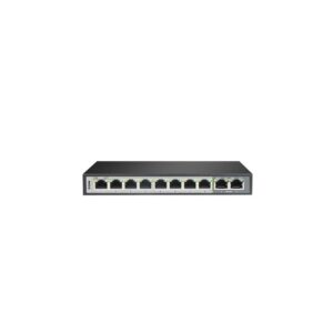 D-Link 10-Port Gigabit PoE Switch, 8 Long Reach PoE Ports + 2 Uplink Ports - Model No: DGS-F1010P
