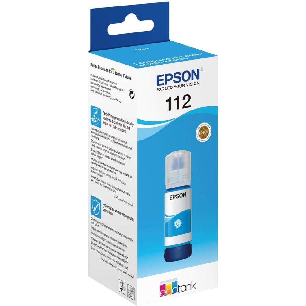 Epson 112 Cyan Ink Cartridge 70ml - for L6580, L6570, L6550, L6490, L15160, L15150, L11160 - Model No: C13T06C24A