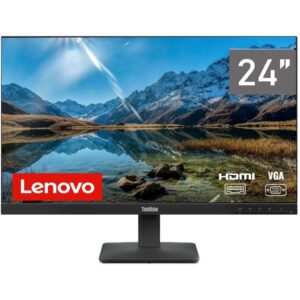 Lenovo ThinkVision S24-4e 23.8" FHD Monitor, Raven Black - Model No: 64B5KAT1UK